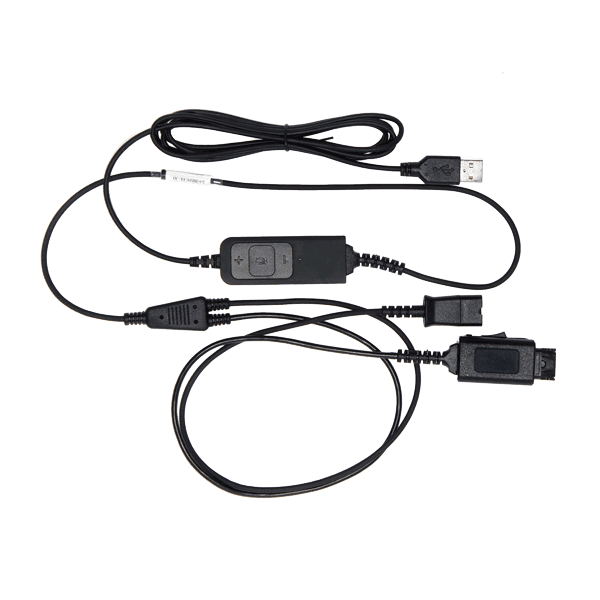 Plantronics Y-Splitter Training Cable With Microphone Switch - Dual Headset Adapter For Monitoring