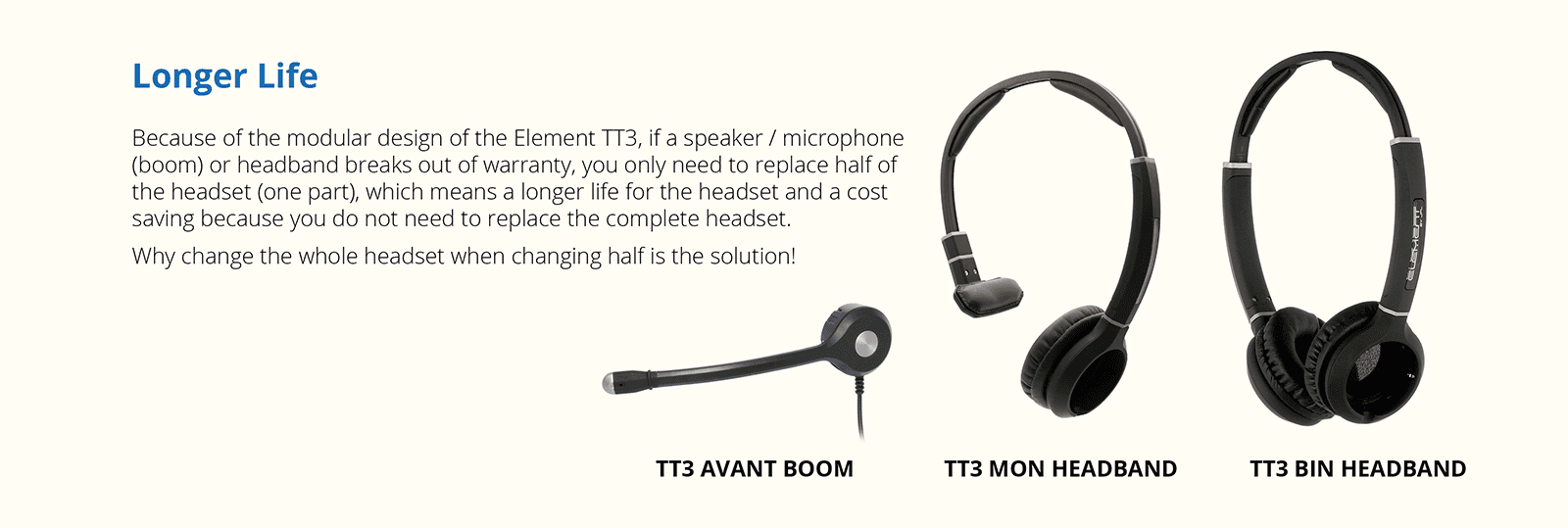 TT3-AVANT BIN Headband - accessory option